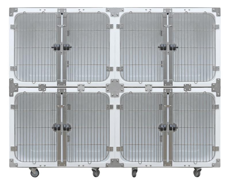 Veterinary Waterproof Fiberglass Modular Dog Cage