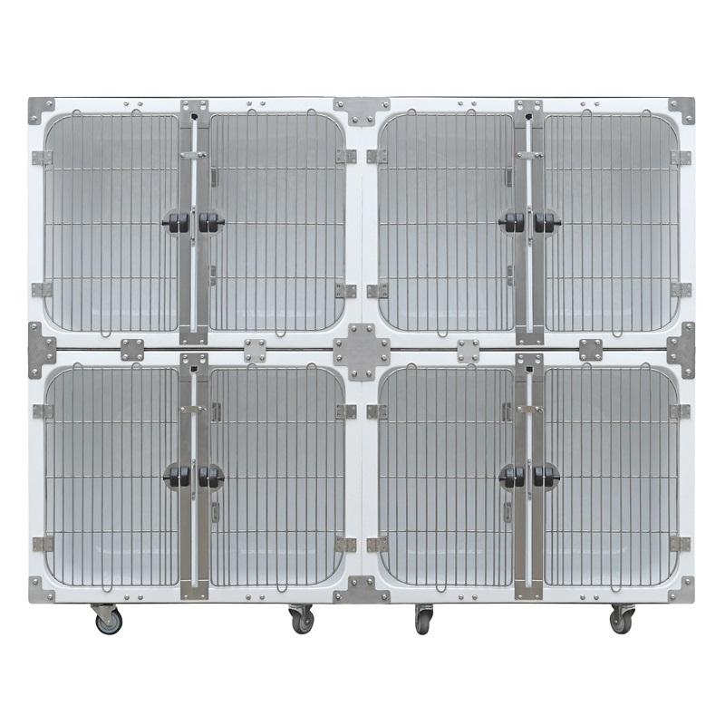 수의학 방수 유리 섬유 모듈형 개 케이지